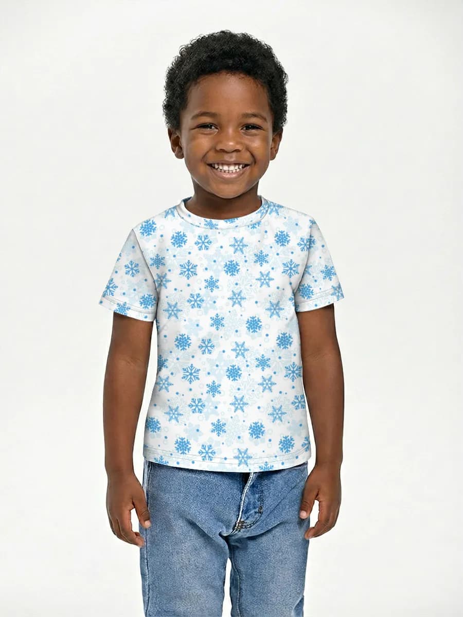 Boys' basic cotton T-shirt
