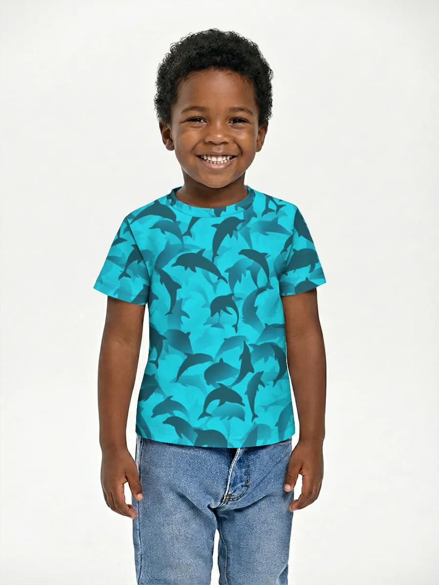 Camiseta Básica de Algodón Niño