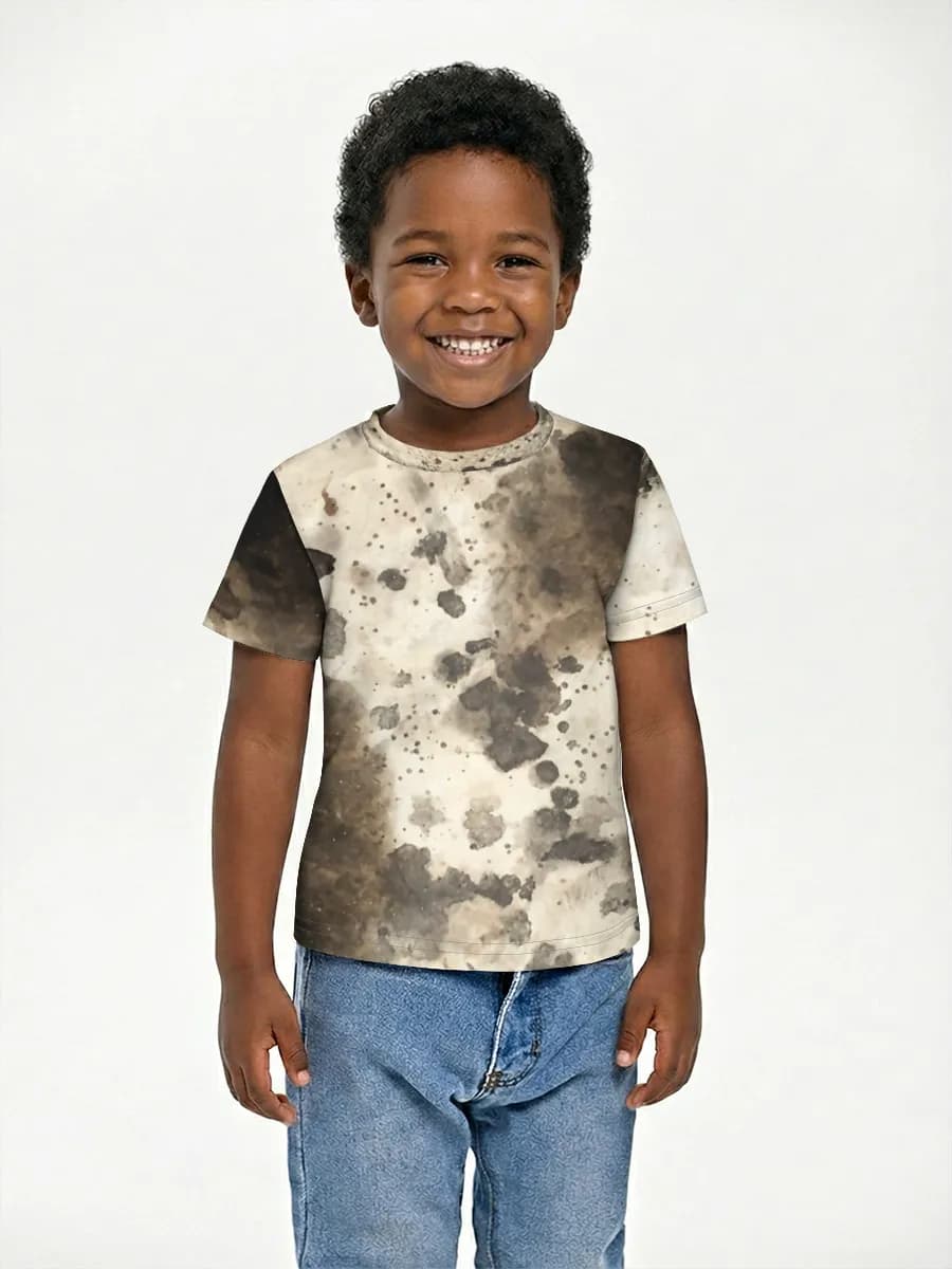 Basic Baumwoll-T-Shirt Jungen