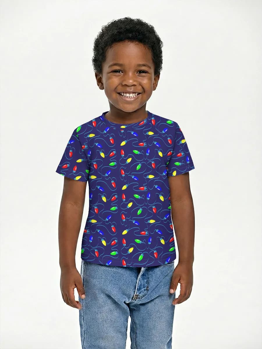 Boys' basic cotton T-shirt