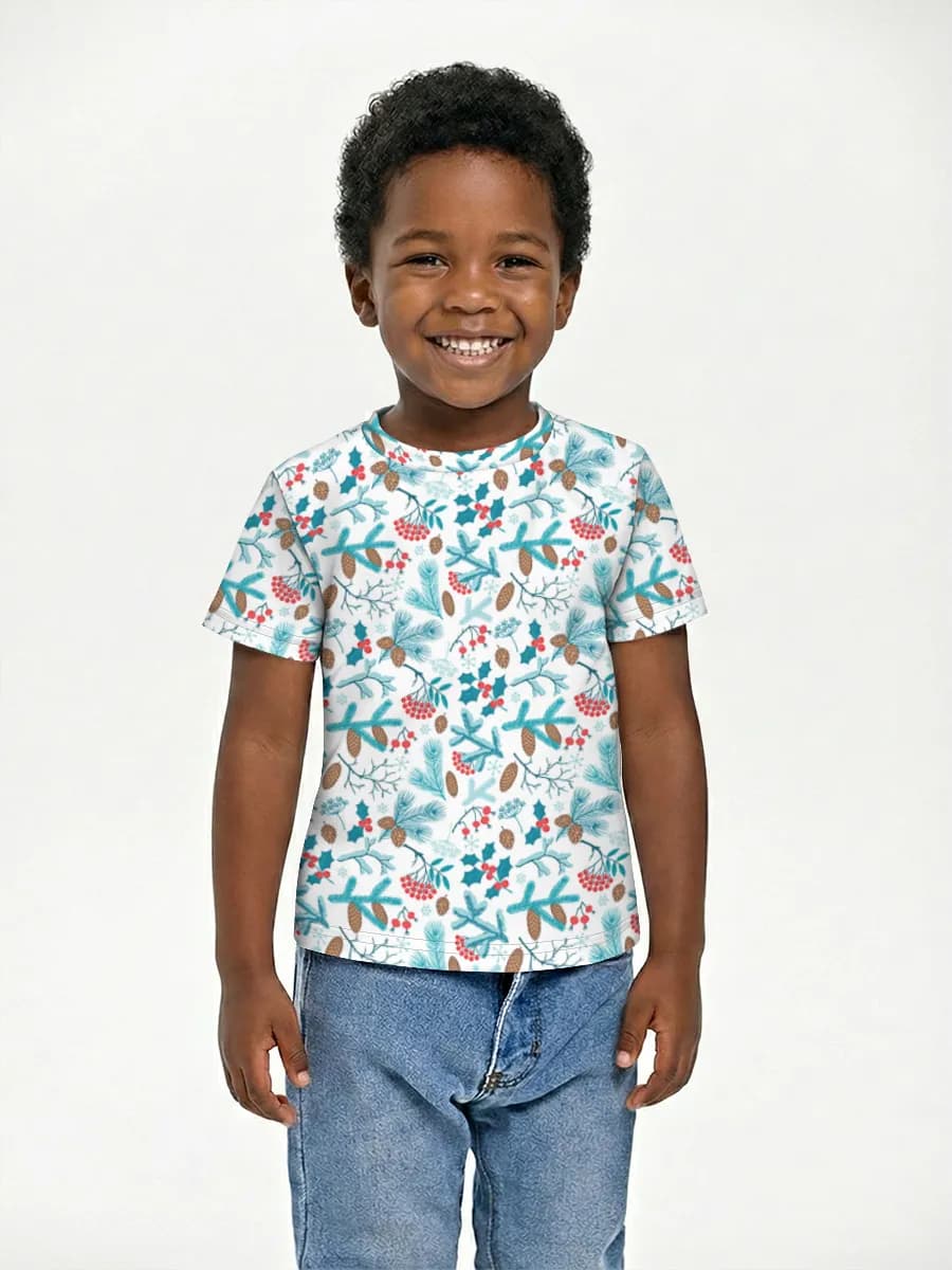 Boys' basic cotton T-shirt