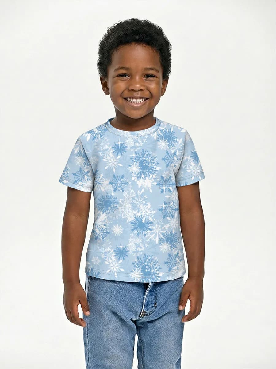 Boys' basic cotton T-shirt