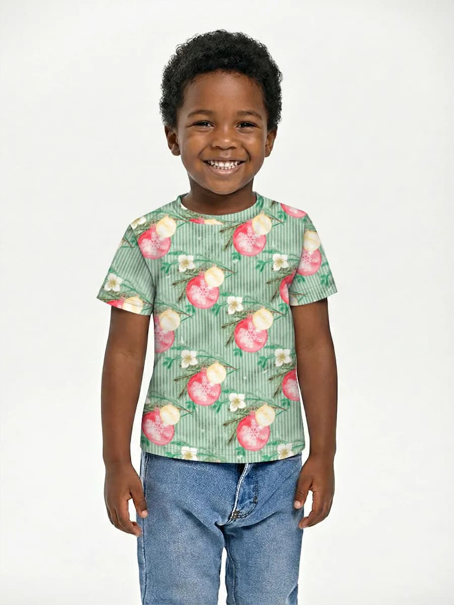 Boys' basic cotton T-shirt