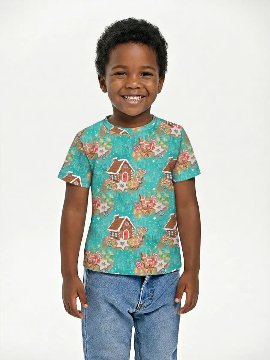 Boys' basic cotton T-shirt