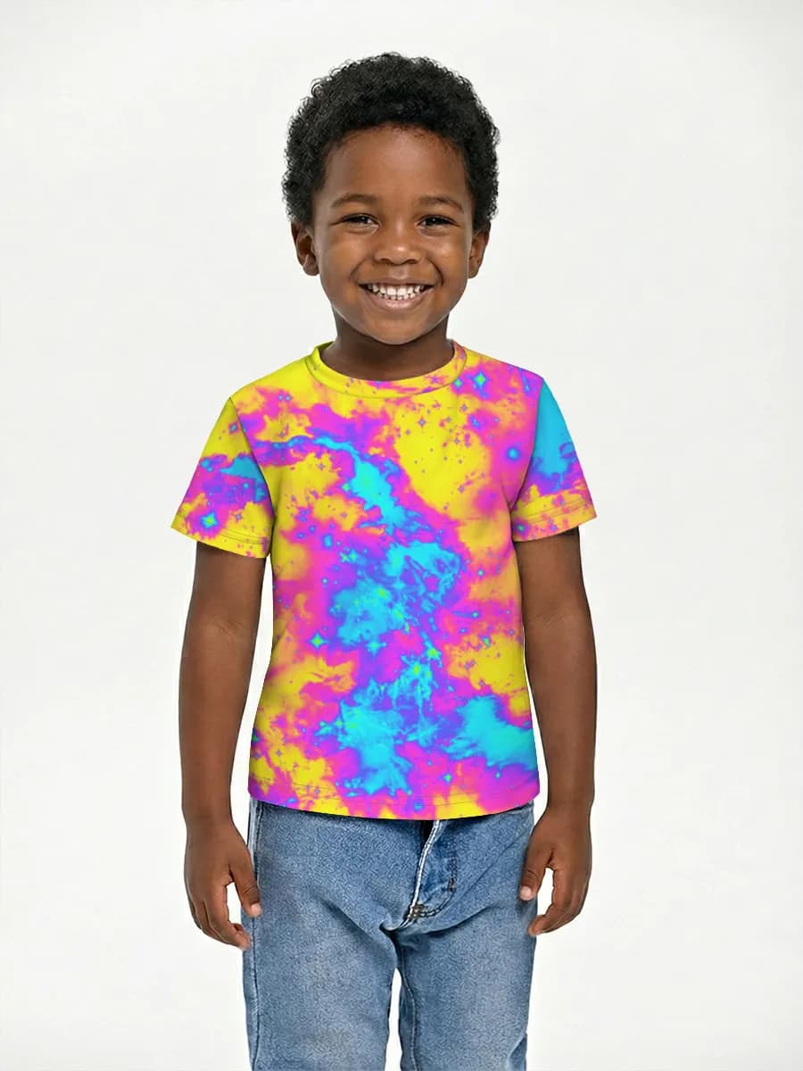 Boys' basic cotton T-shirt