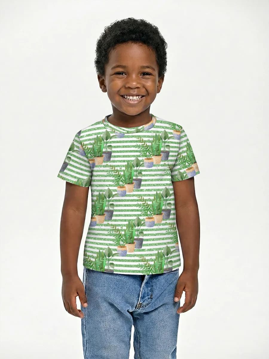 Camiseta Básica de Algodón Niño