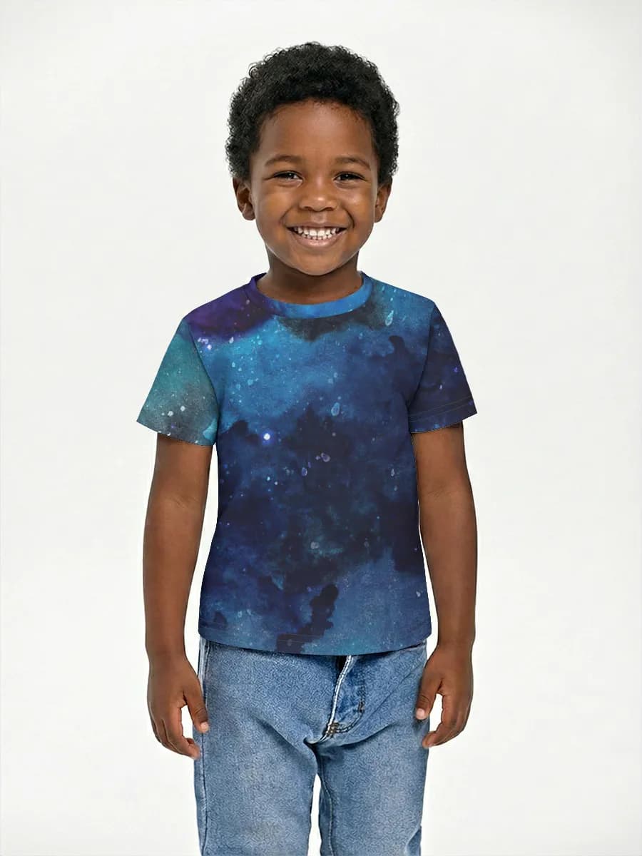 Boys' basic cotton T-shirt