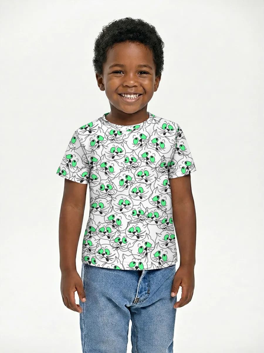 Camiseta Básica de Algodón Niño