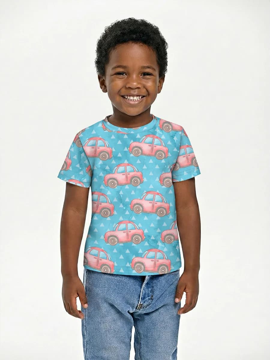 Basic Baumwoll-T-Shirt Jungen