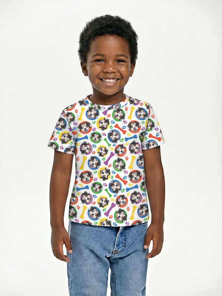 Basic Baumwoll-T-Shirt Jungen