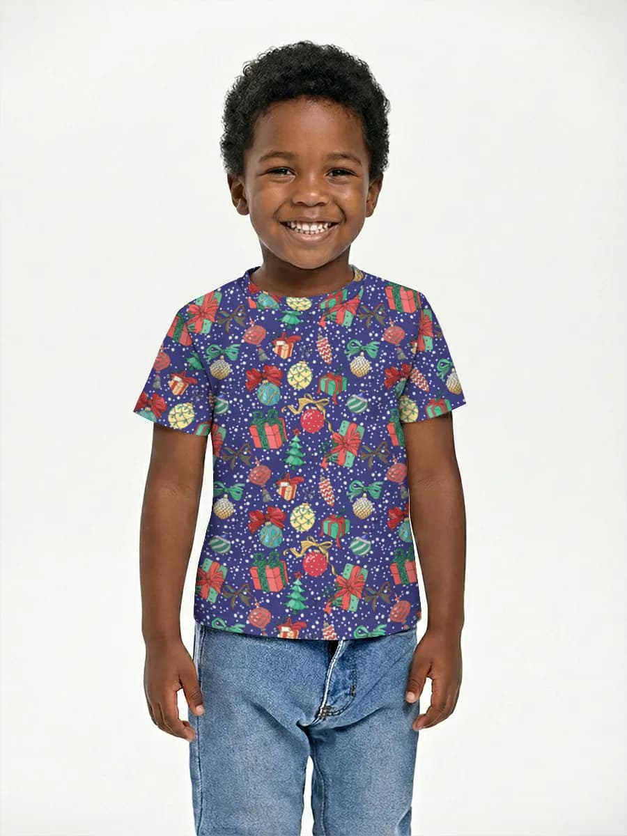 Boys' basic cotton T-shirt