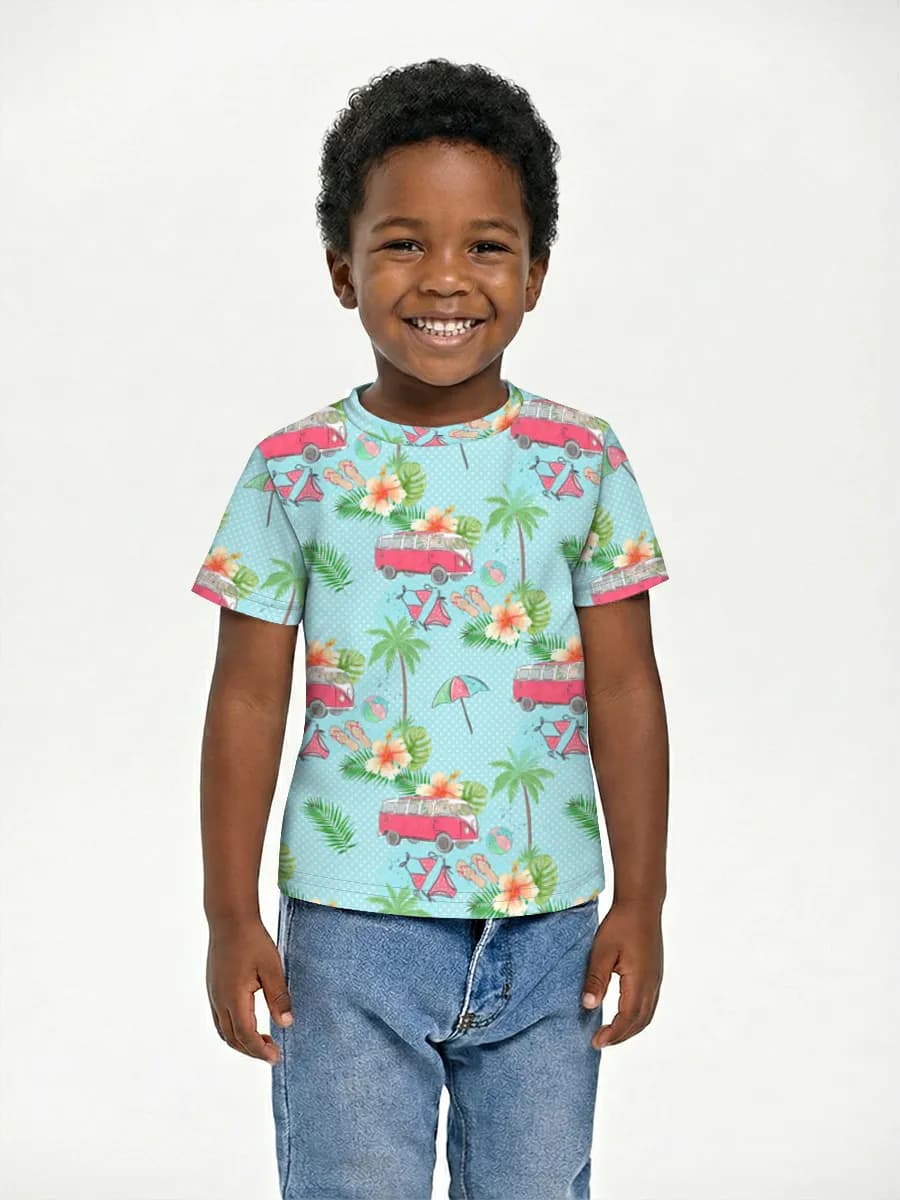 Camiseta Básica de Algodón Niño