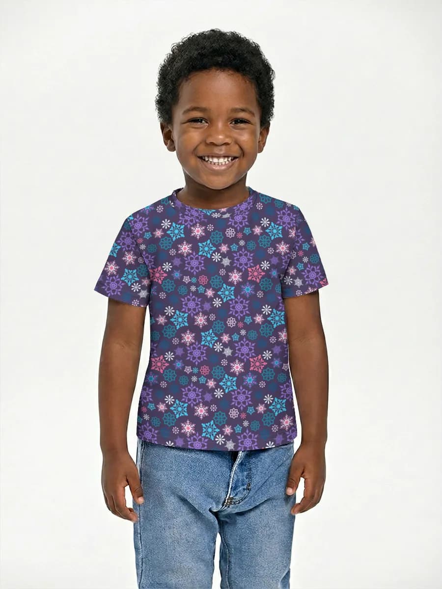 Boys' basic cotton T-shirt