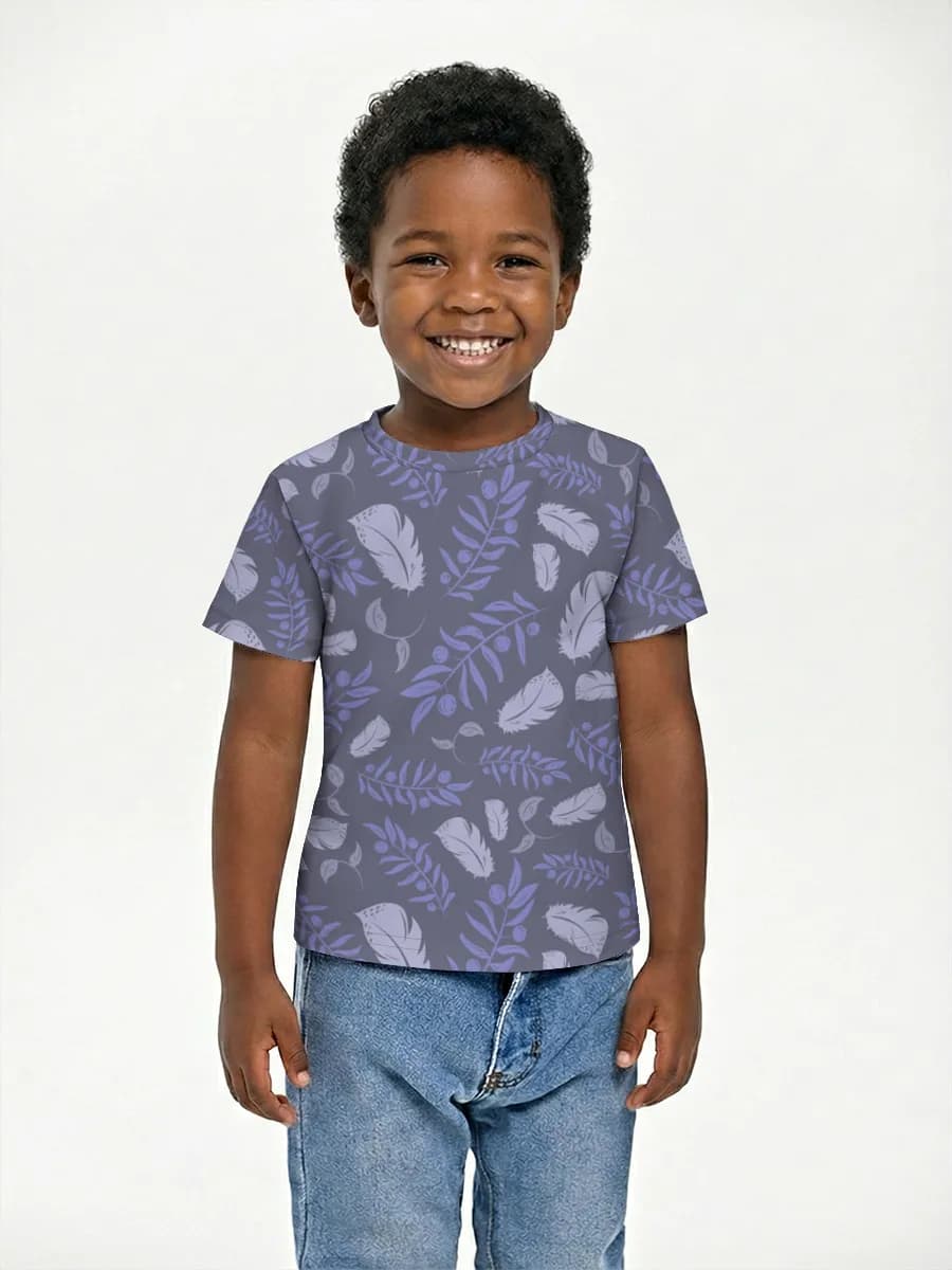 Basic Baumwoll-T-Shirt Jungen