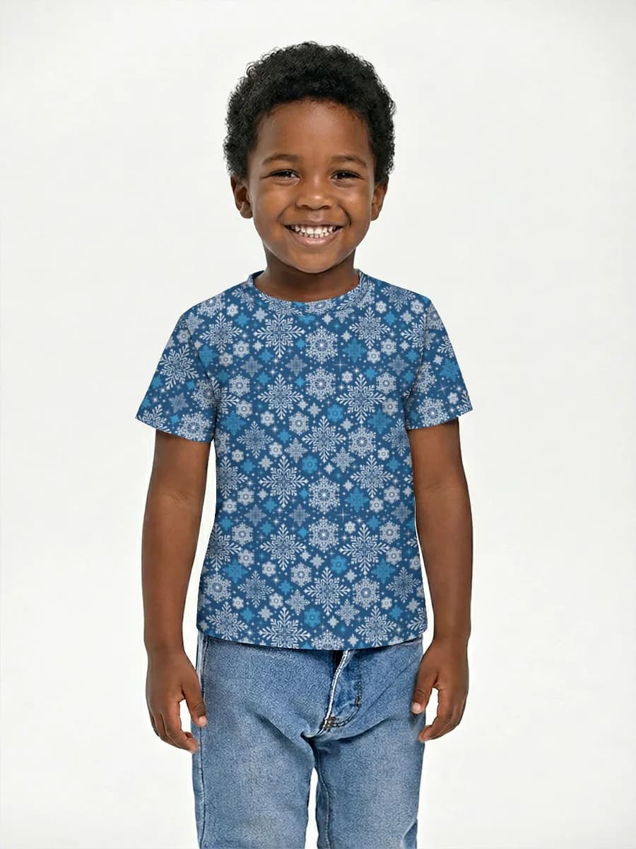 Basic Baumwoll-T-Shirt Jungen