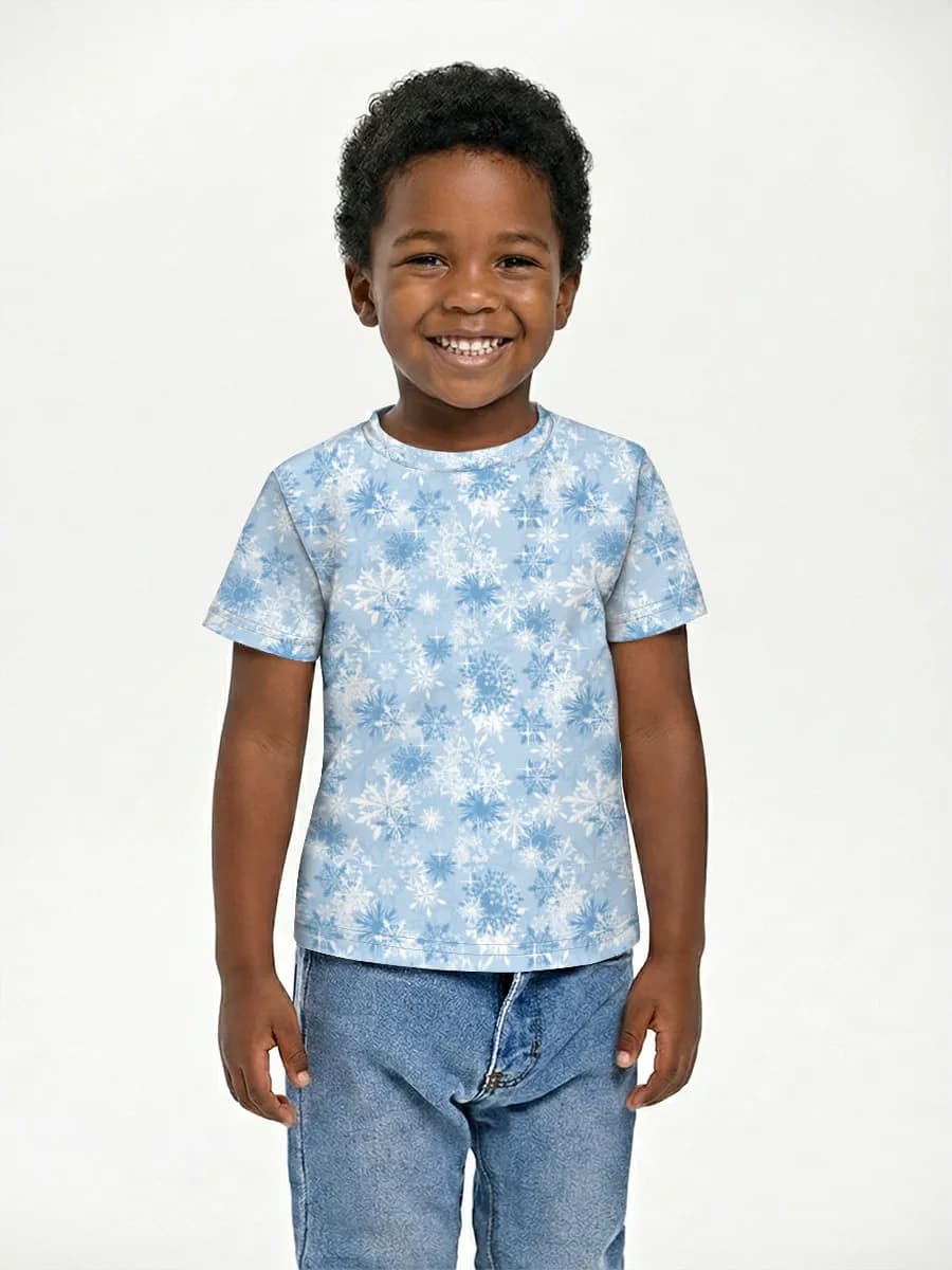 Boys' basic cotton T-shirt