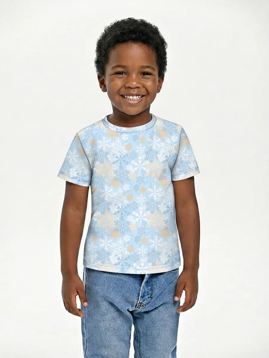 Boys' basic cotton T-shirt