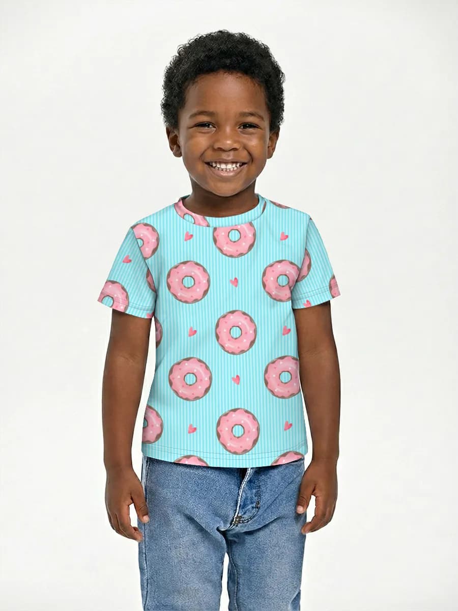 Camiseta Básica de Algodón Niño