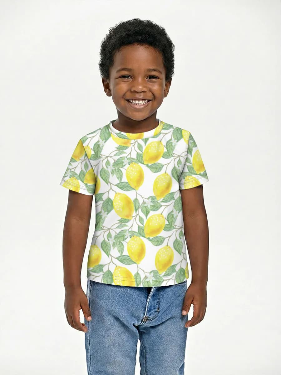 Boys' basic cotton T-shirt
