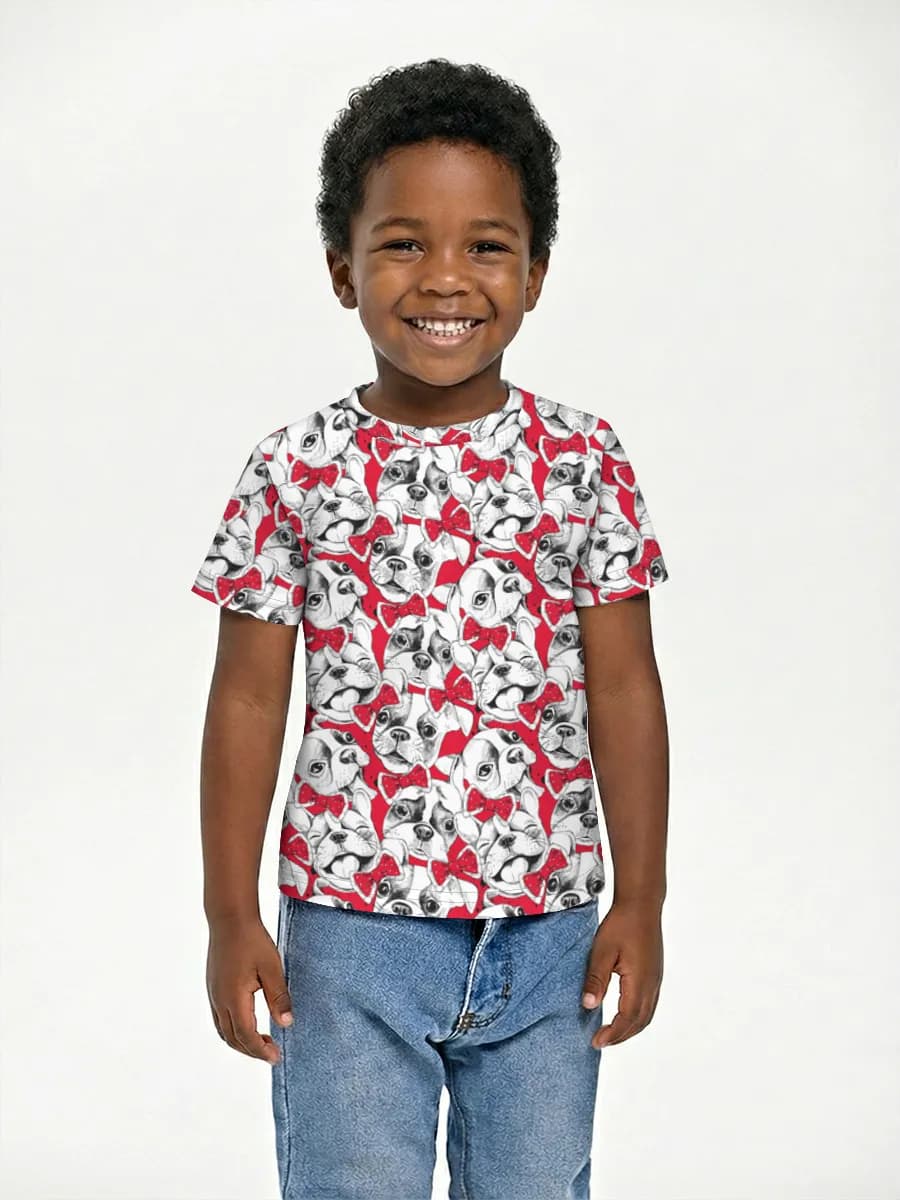 Basic Baumwoll-T-Shirt Jungen