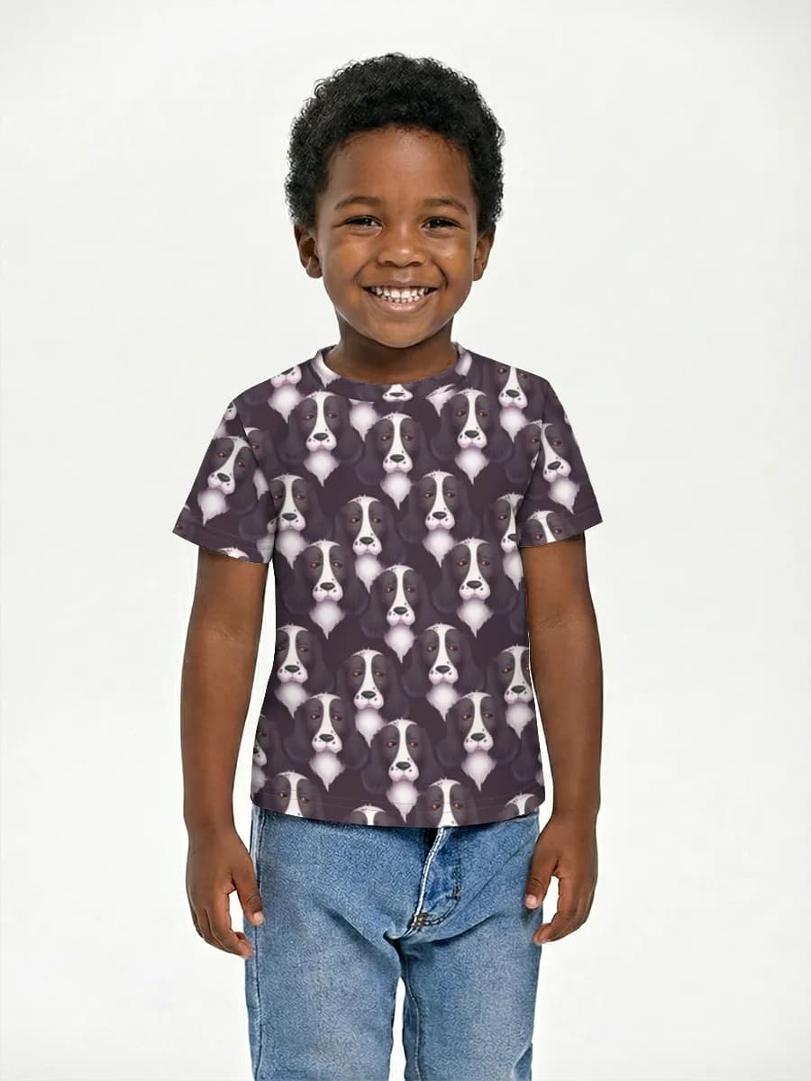 Basic Baumwoll-T-Shirt Jungen