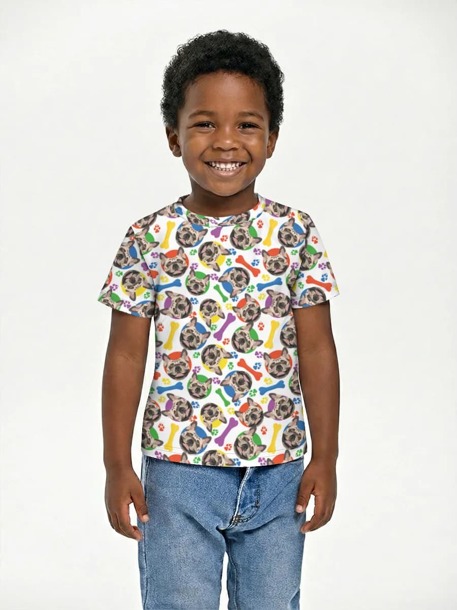 Basic Baumwoll-T-Shirt Jungen