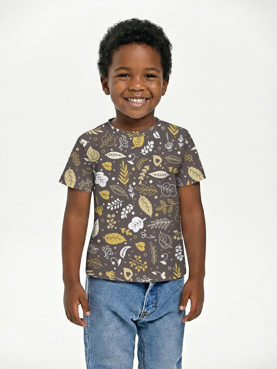 Basic Baumwoll-T-Shirt Jungen
