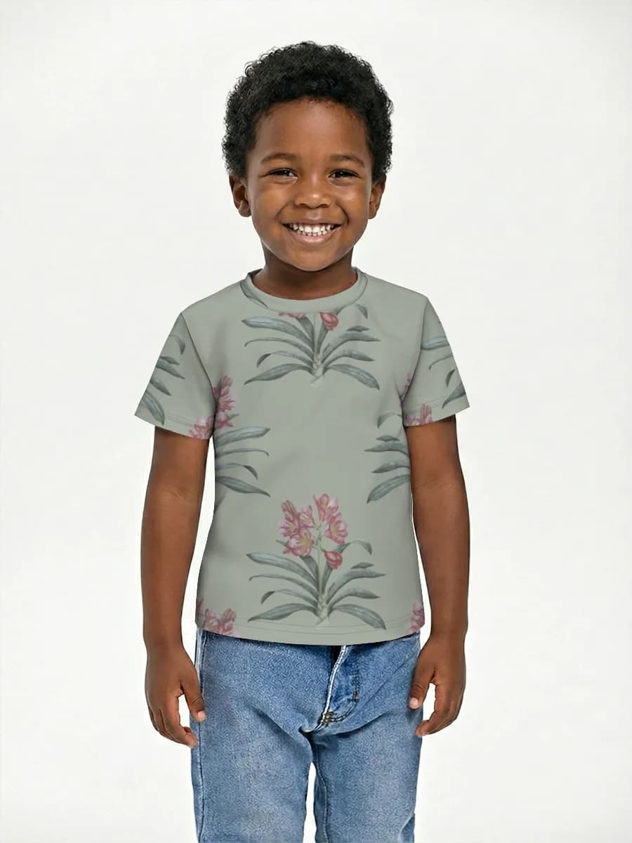 Boys' basic cotton T-shirt