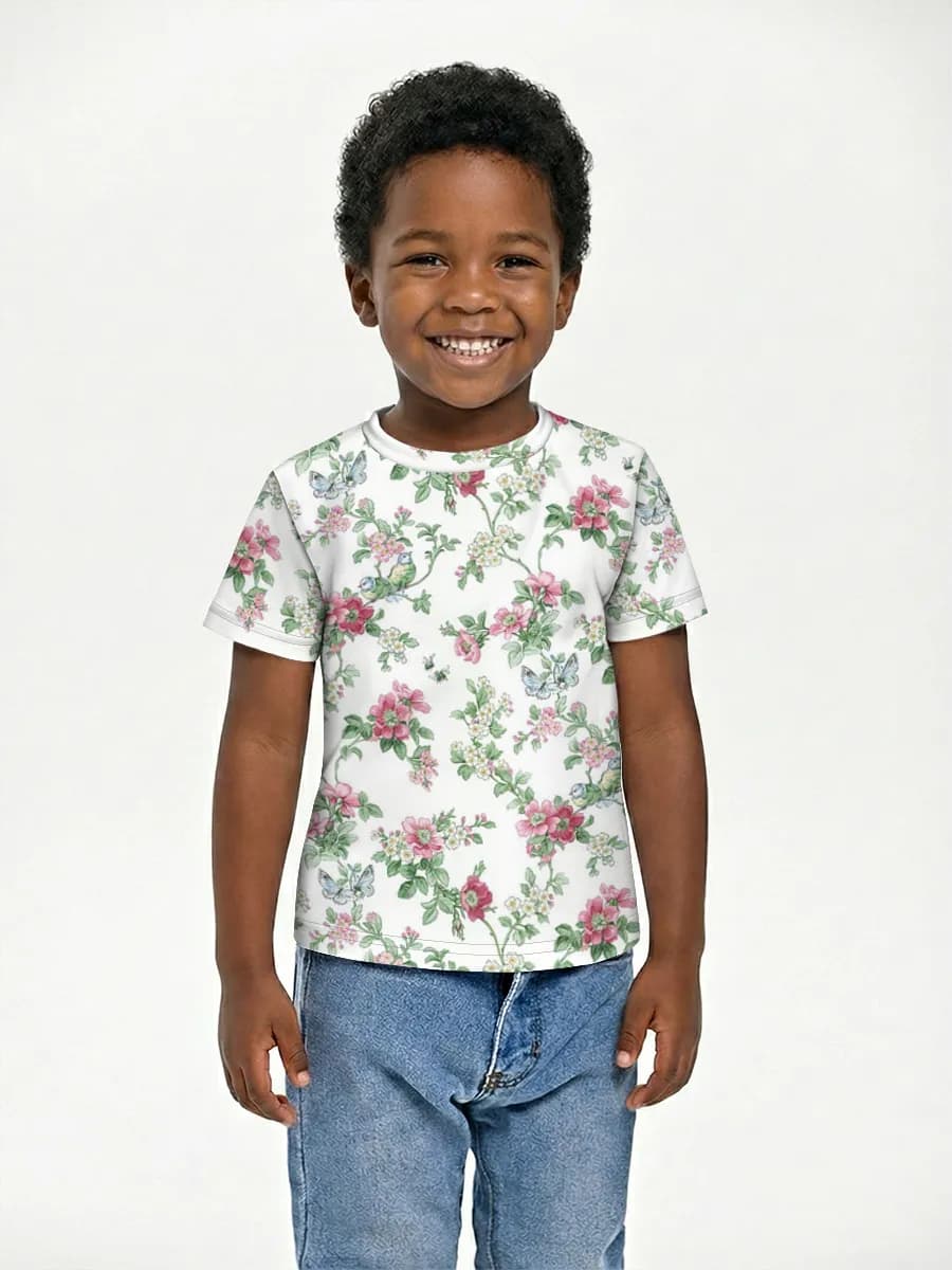 Boys' basic cotton T-shirt