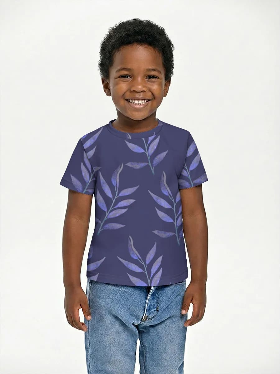 Basic Baumwoll-T-Shirt Jungen