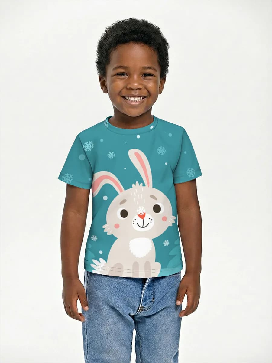 Camiseta Básica de Algodón Niño
