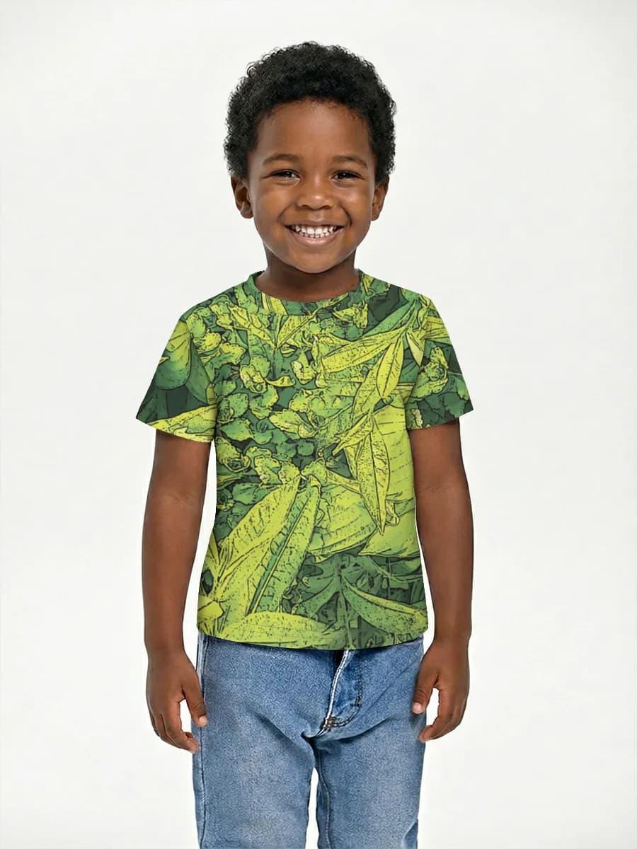 Basic Baumwoll-T-Shirt Jungen