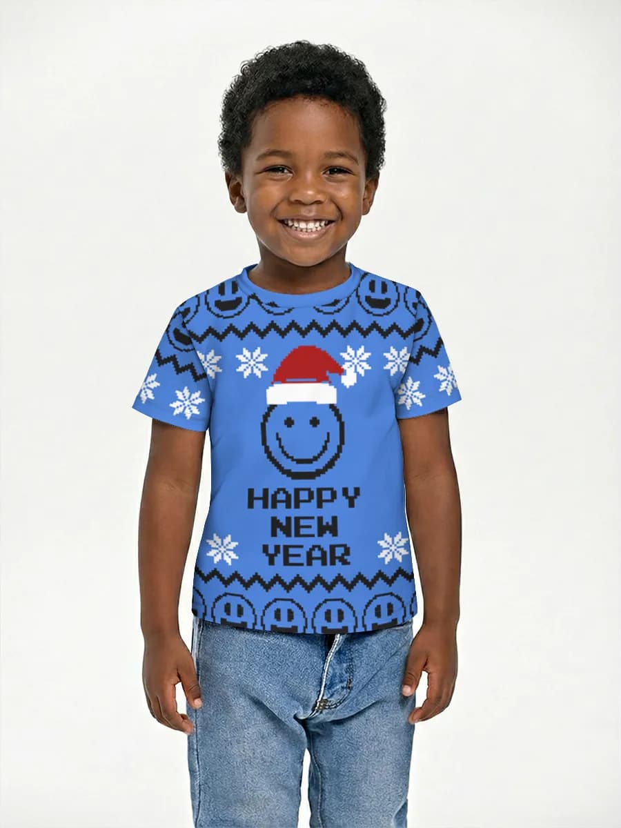 Basic Baumwoll-T-Shirt Jungen