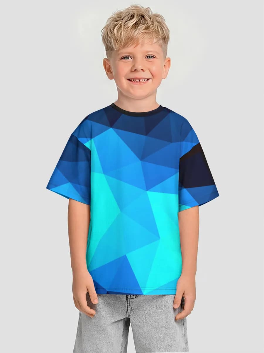 Oversized Baumwoll-T-Shirt Jungen