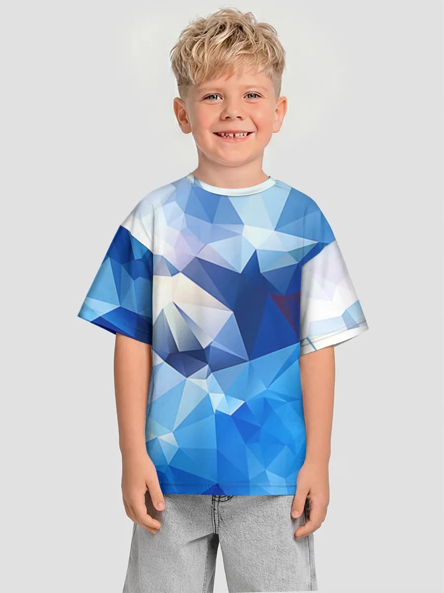 Boys' oversized cotton T-shirt