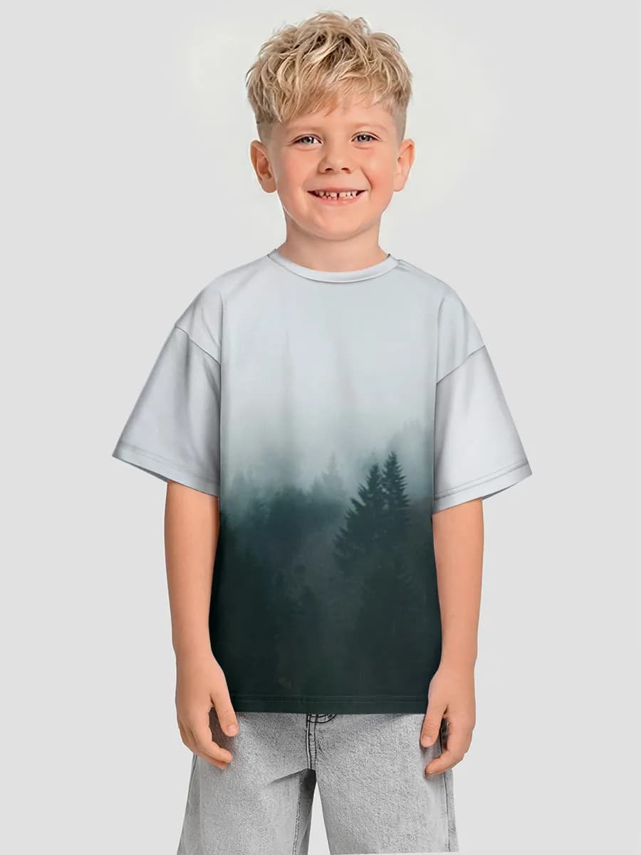 Oversized Baumwoll-T-Shirt Jungen