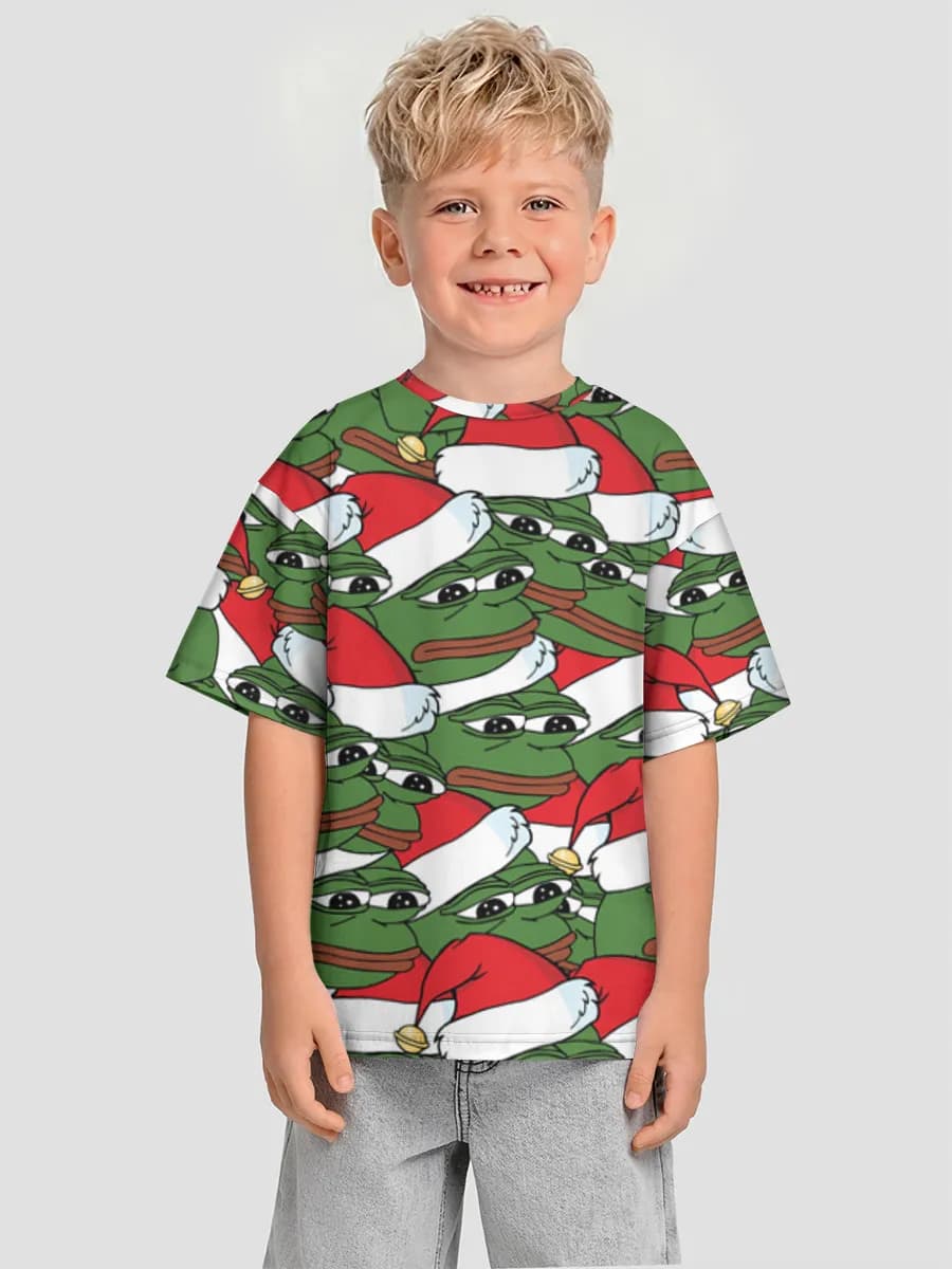 Boys' oversized cotton T-shirt