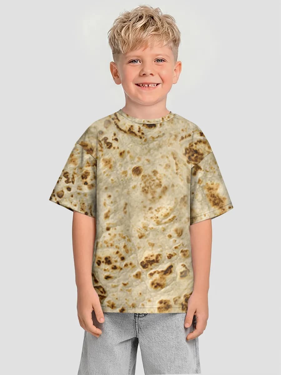 Boys' oversized cotton T-shirt