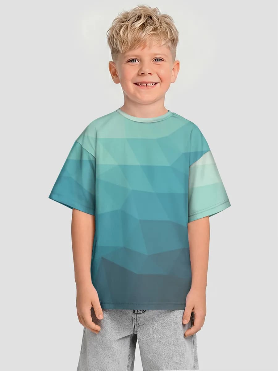 Boys' oversized cotton T-shirt