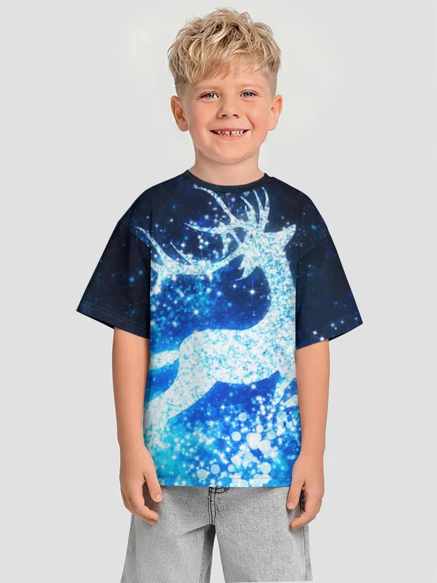 Oversized Baumwoll-T-Shirt Jungen