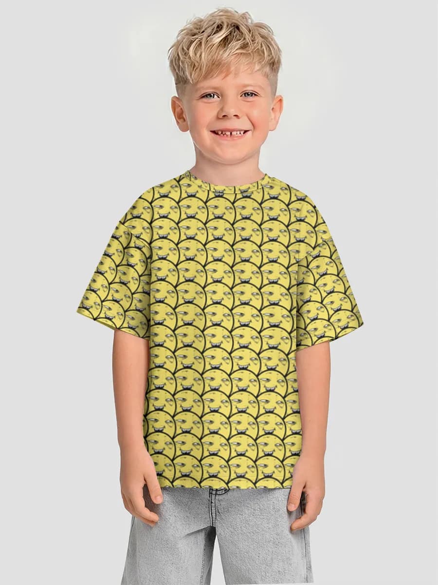Boys' oversized cotton T-shirt