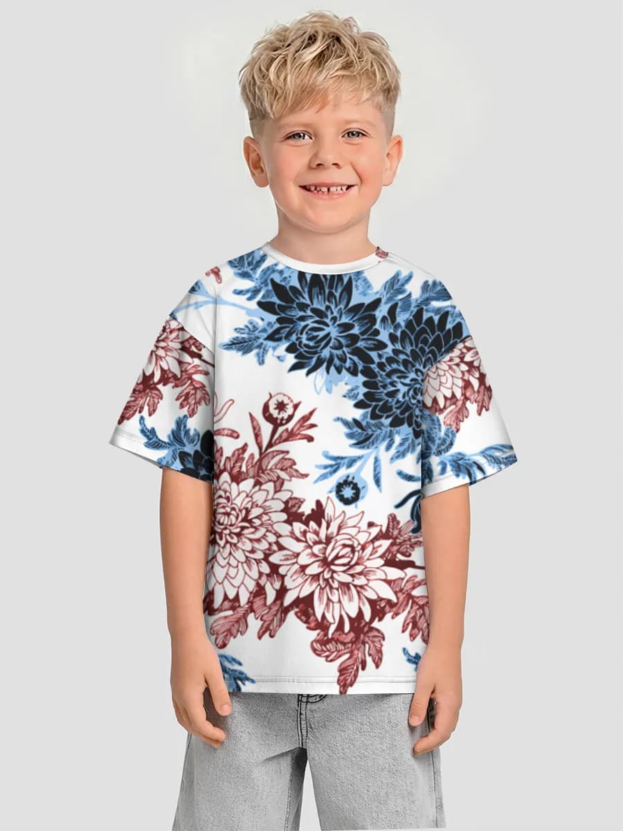 Oversized Baumwoll-T-Shirt Jungen