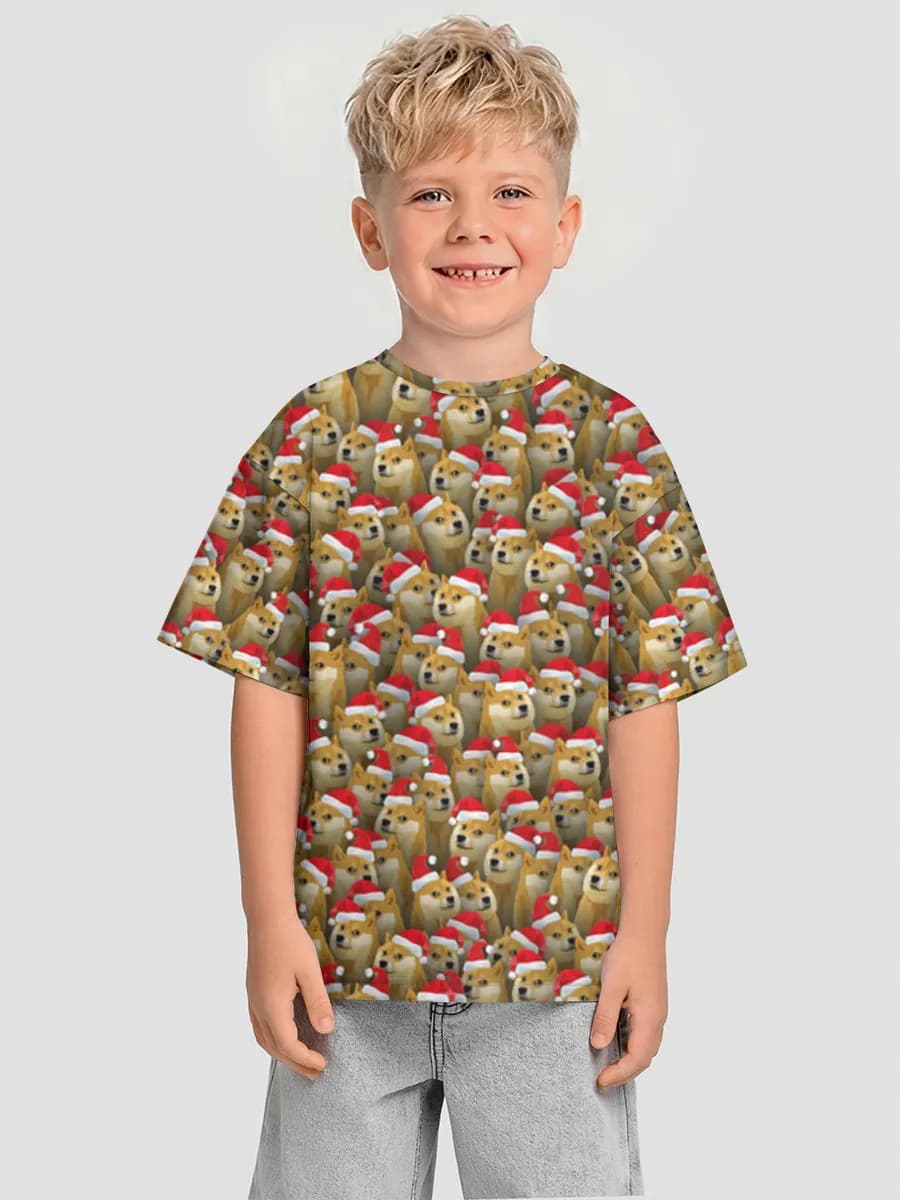 Boys' oversized cotton T-shirt