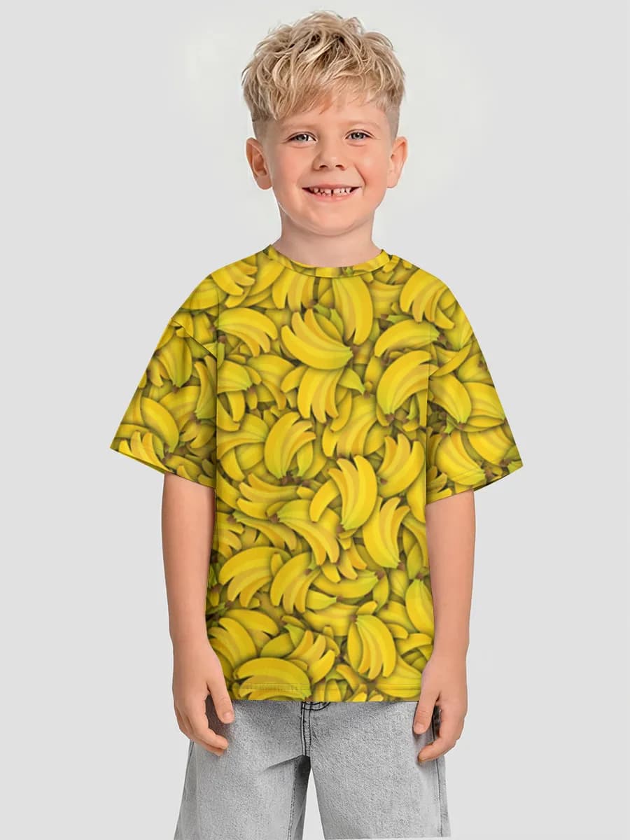 Boys' oversized cotton T-shirt