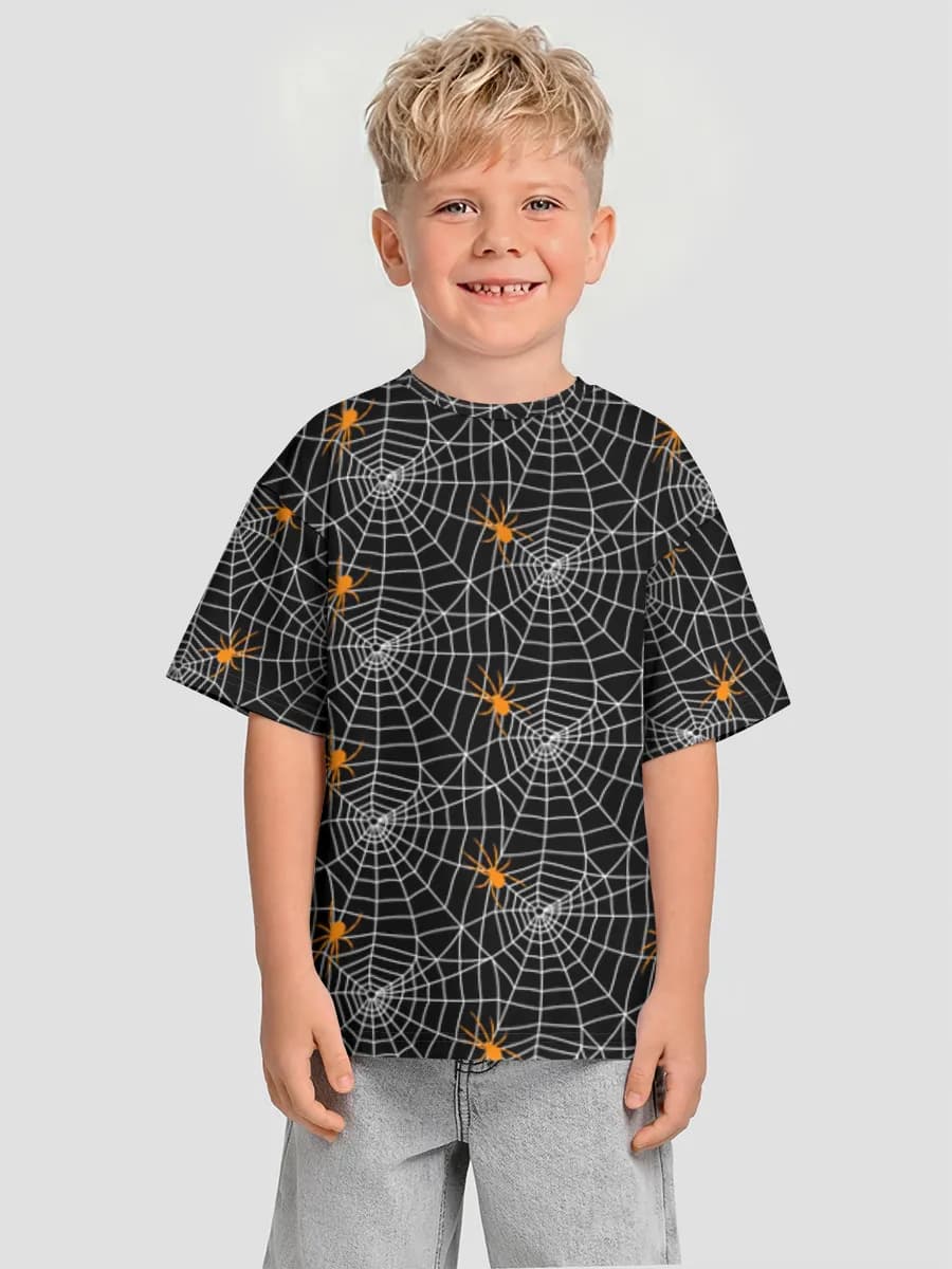 Oversized Baumwoll-T-Shirt Jungen