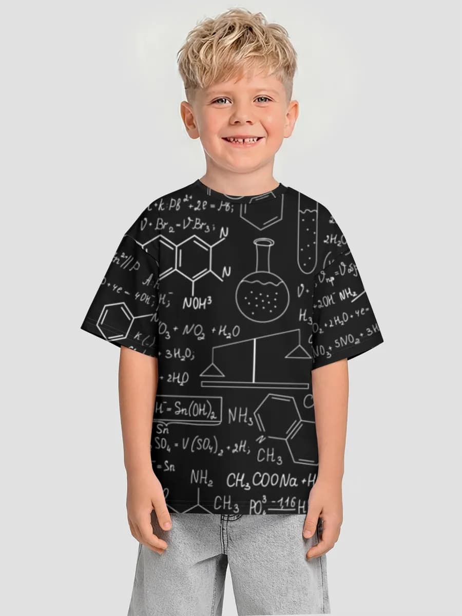 Boys' oversized cotton T-shirt