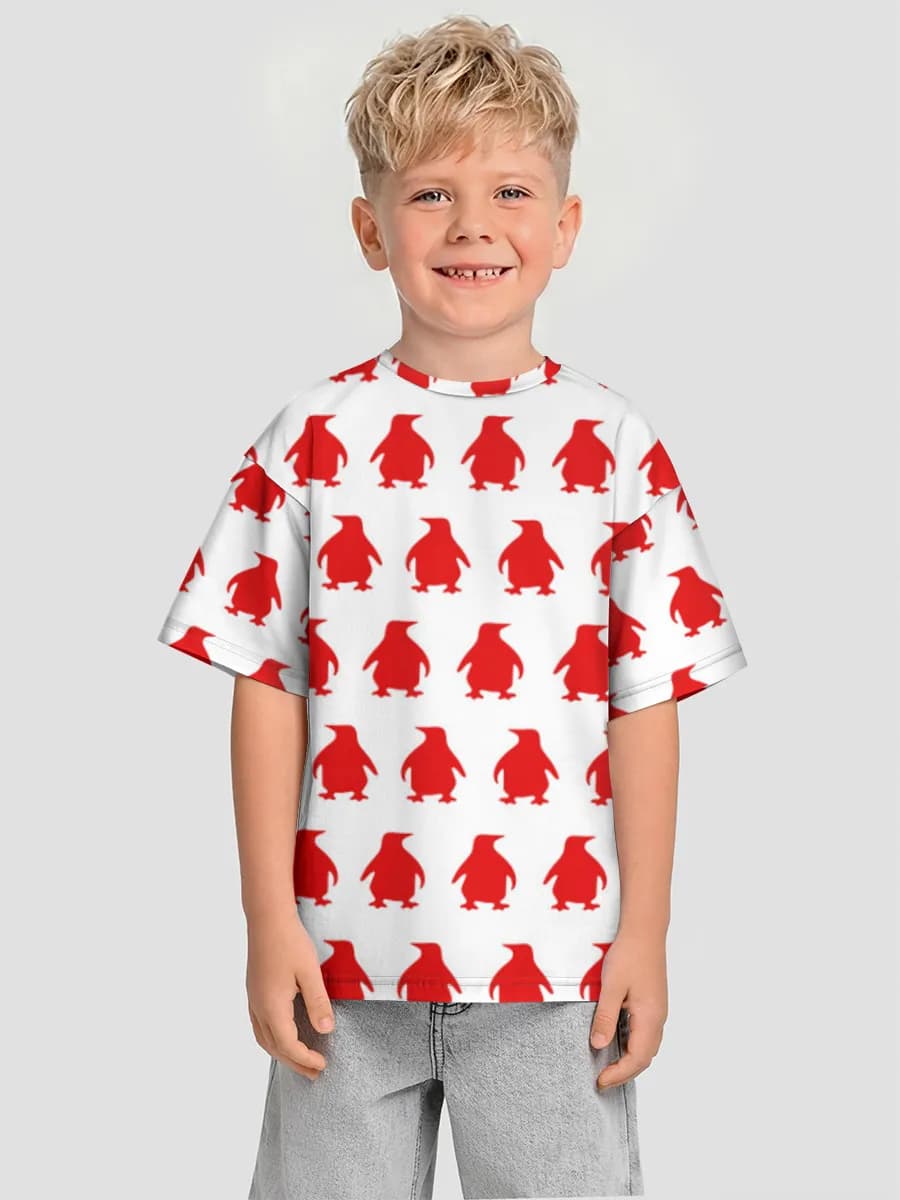 Boys' oversized cotton T-shirt