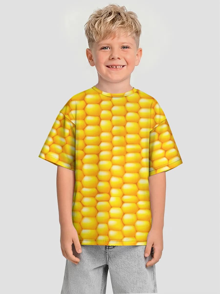 Boys' oversized cotton T-shirt