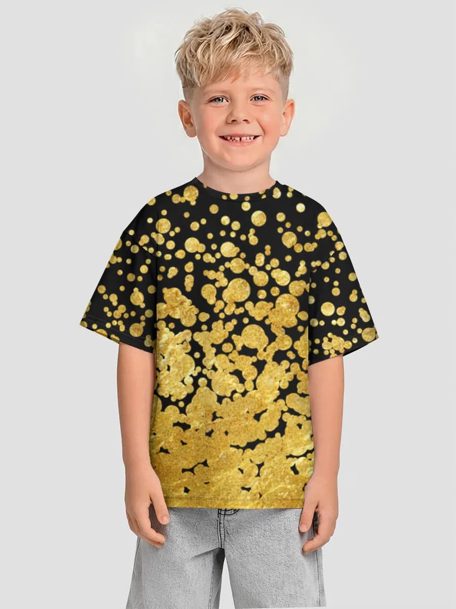Oversized Baumwoll-T-Shirt Jungen