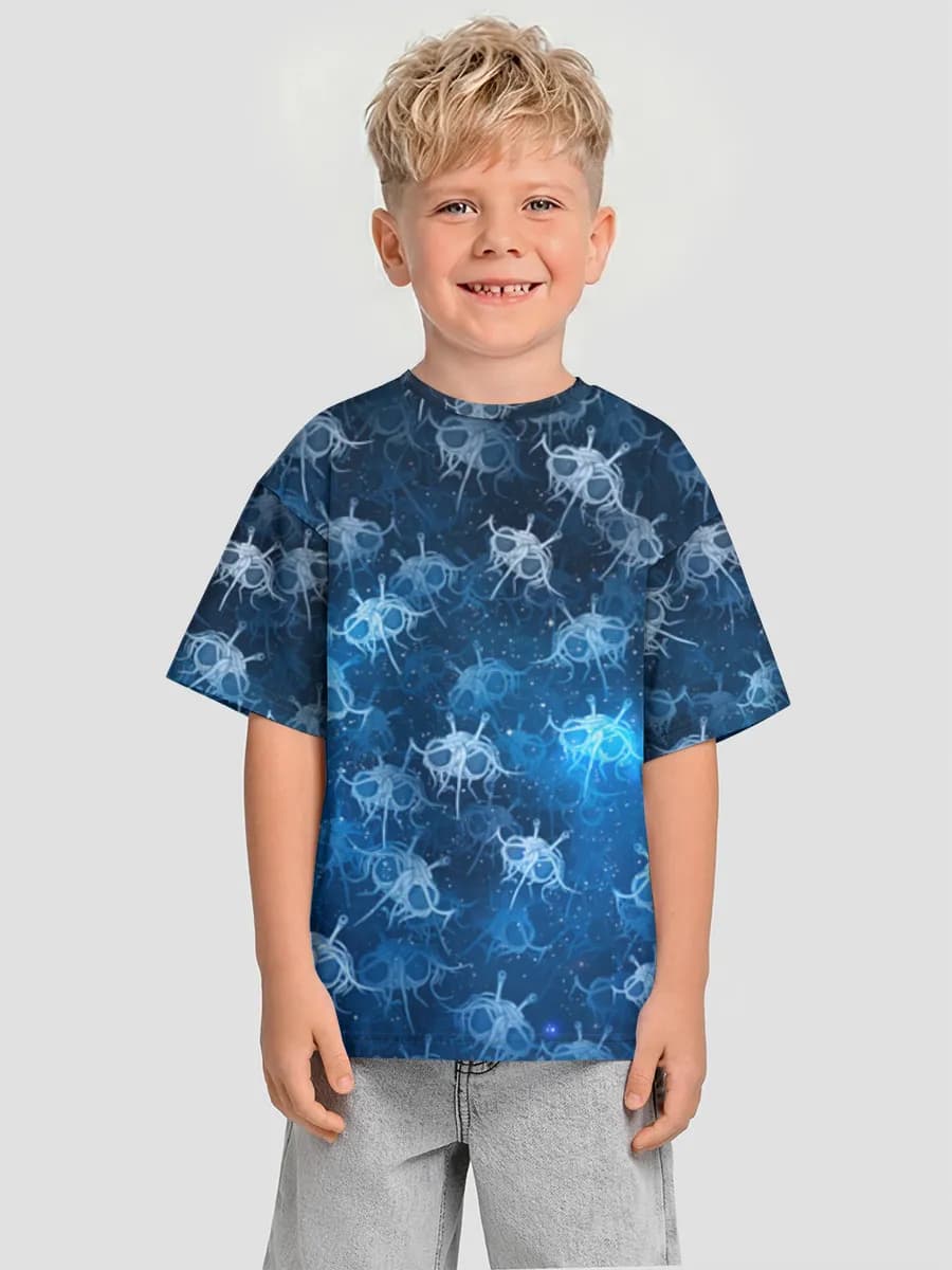 Boys' oversized cotton T-shirt